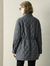 Quilted Polka Dot Padded Coat