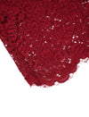 Lace V-Neck Puff Sleeve Midi Dress