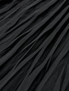 High-Waist Sheer Pleated Midi Skirt