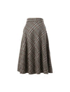 Classic Plaid Fitted Skirt