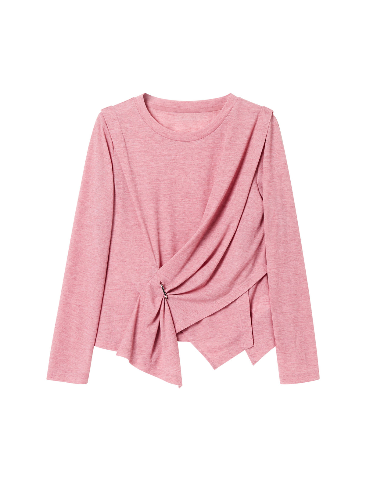 Twist Waist Long Sleeve Blouse