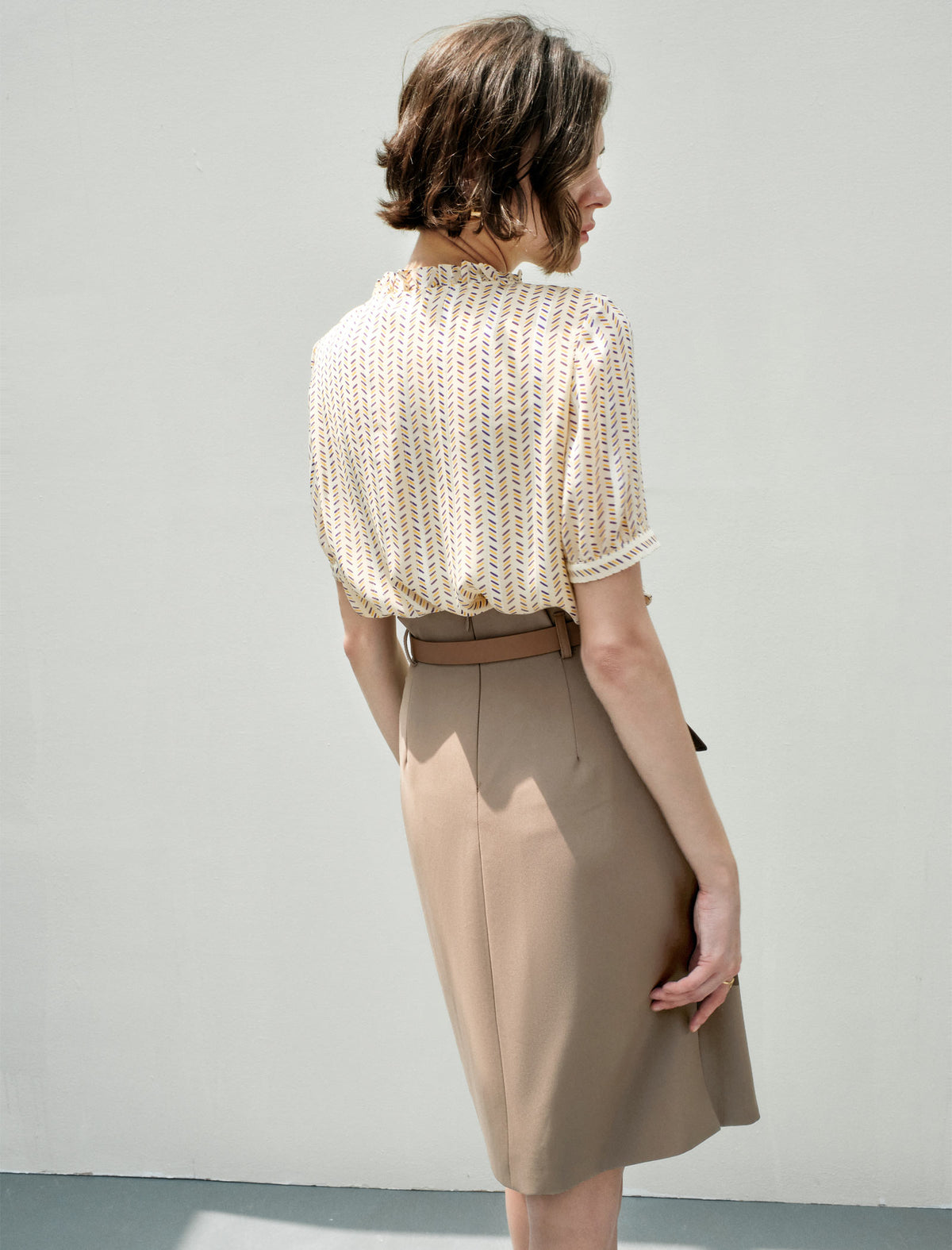 Belted Midi Skirt