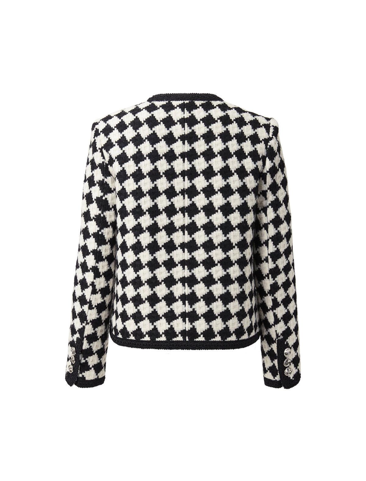 Classic Plaid Cropped Jacket