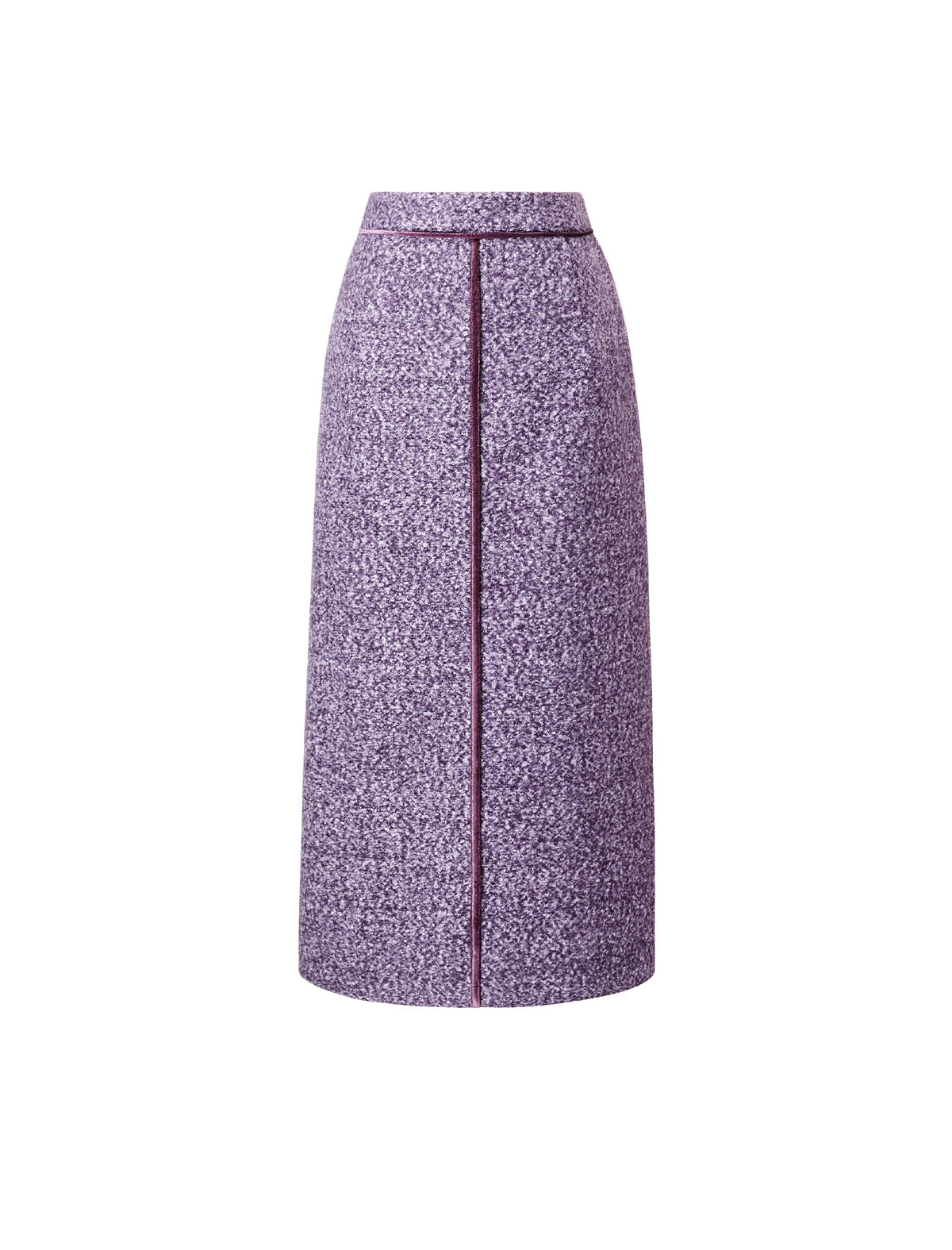 A-Line Mid-Length Textured Midi Skirt