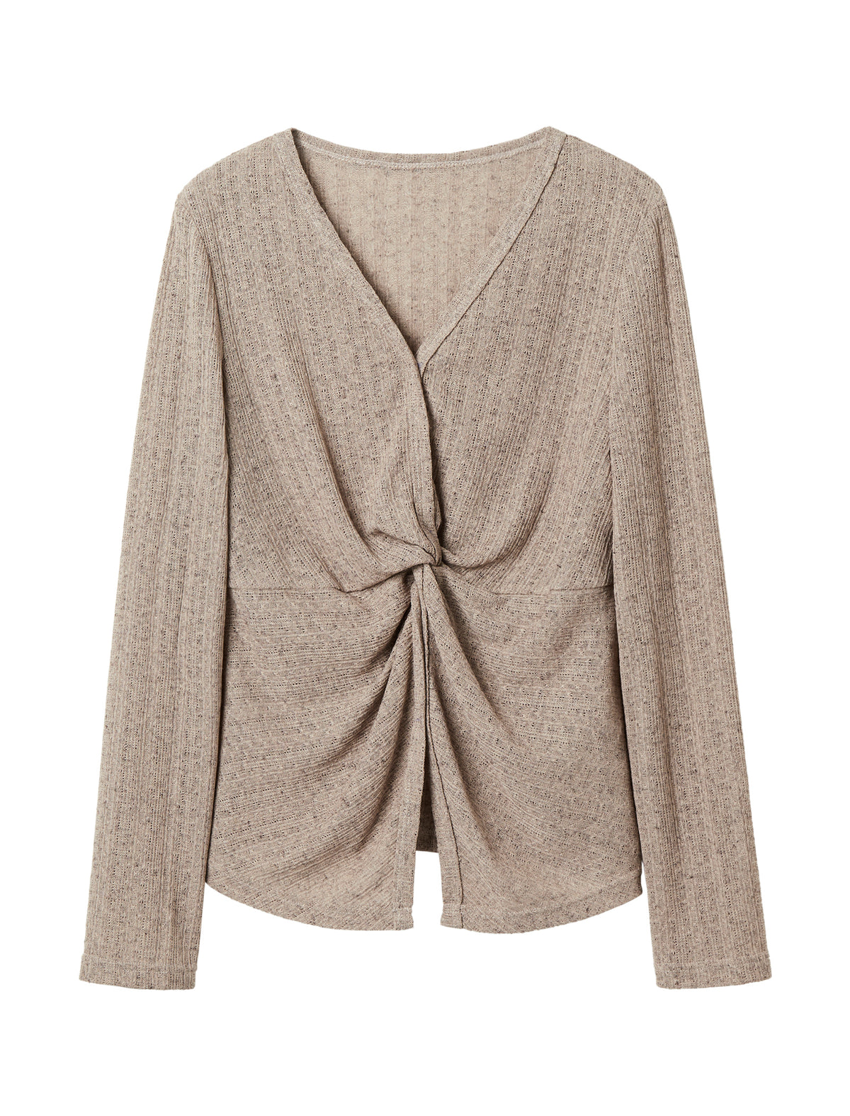 Twisted-Front Knit Top