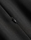 Button Pockets Back Slit High Waist Pencil Skirt