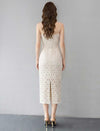 Luxury Lace Trim Slip Evening Dress