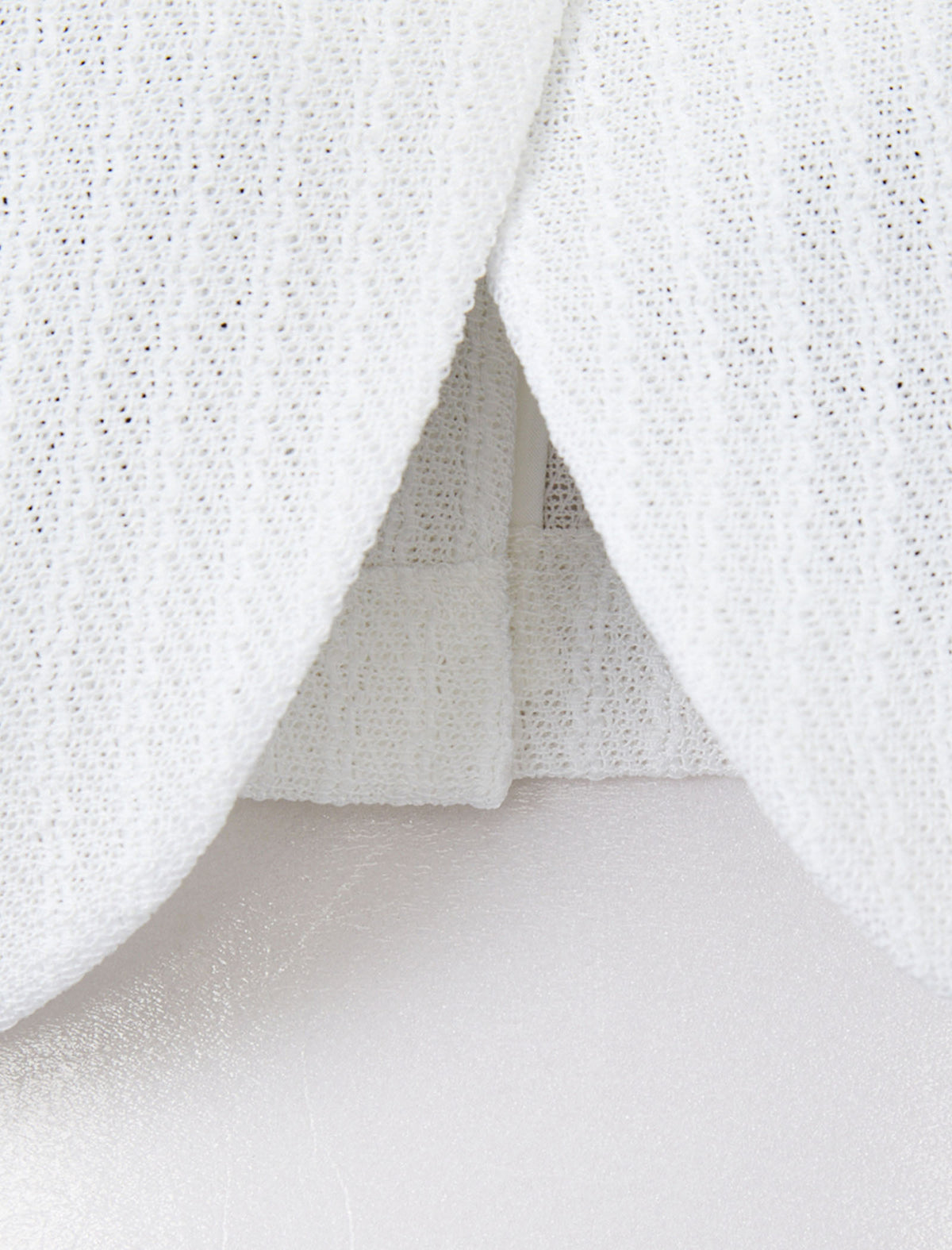 Three-Quarter Sleeve Textured Lapel Blazer