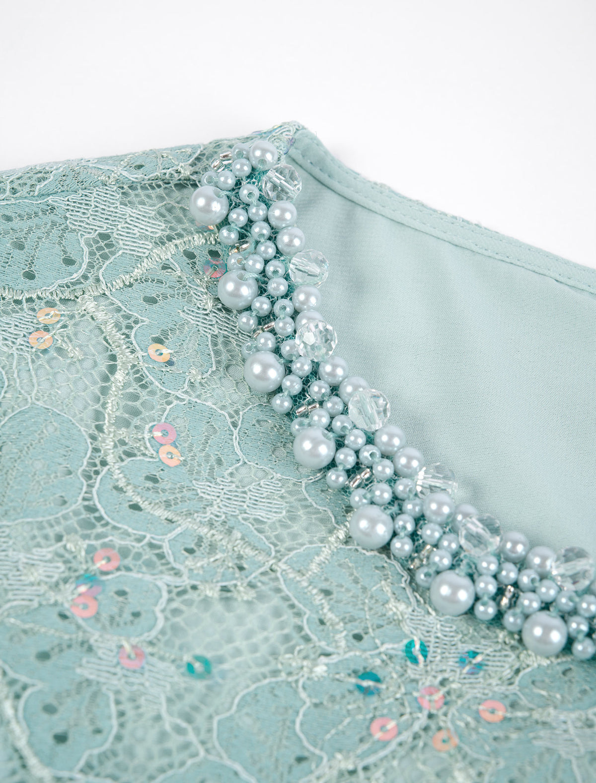 Lace Embellished Midi Dress