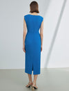 Boat Neck Midi Dress