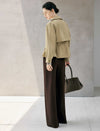 Collared Button Front Long Sleeve Jacket