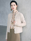 Cable Textured Long Sleeve Wave Hem Cardigan