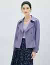 Collared Button Front Long Sleeve Jacket