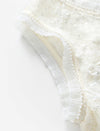Cream Lace V-Neck Sleeveless Top