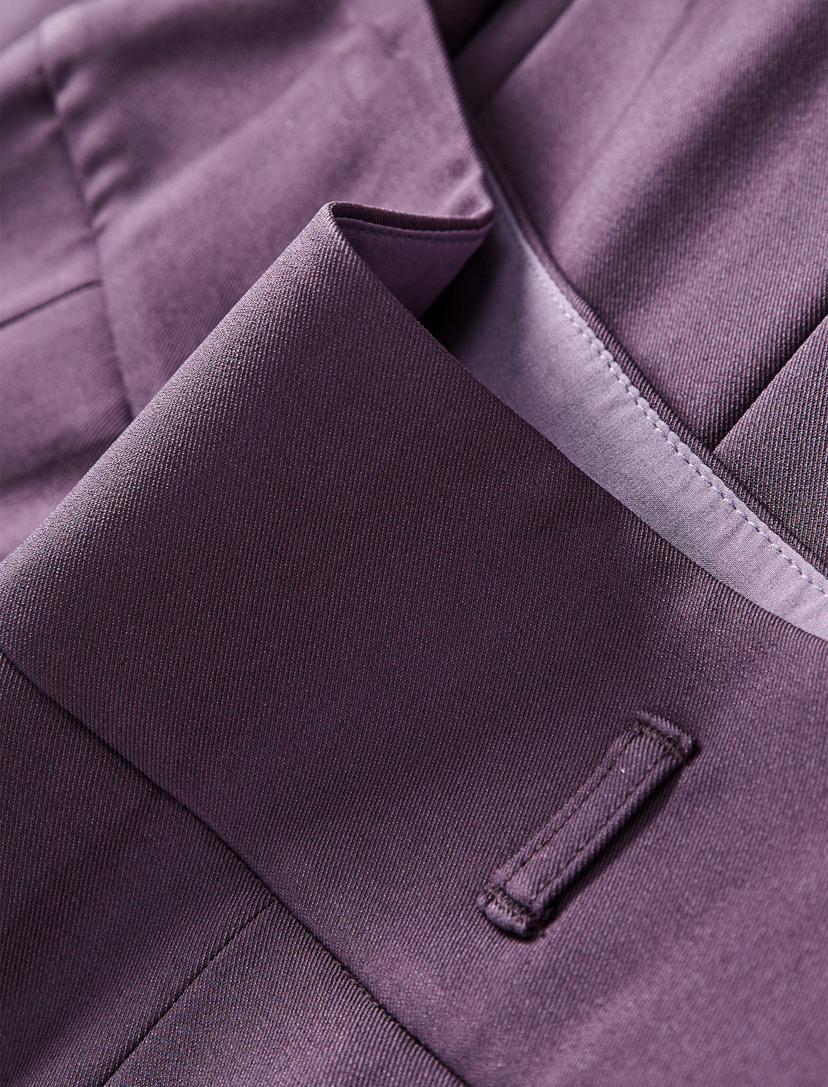 Purple Pleated Midi Skirt