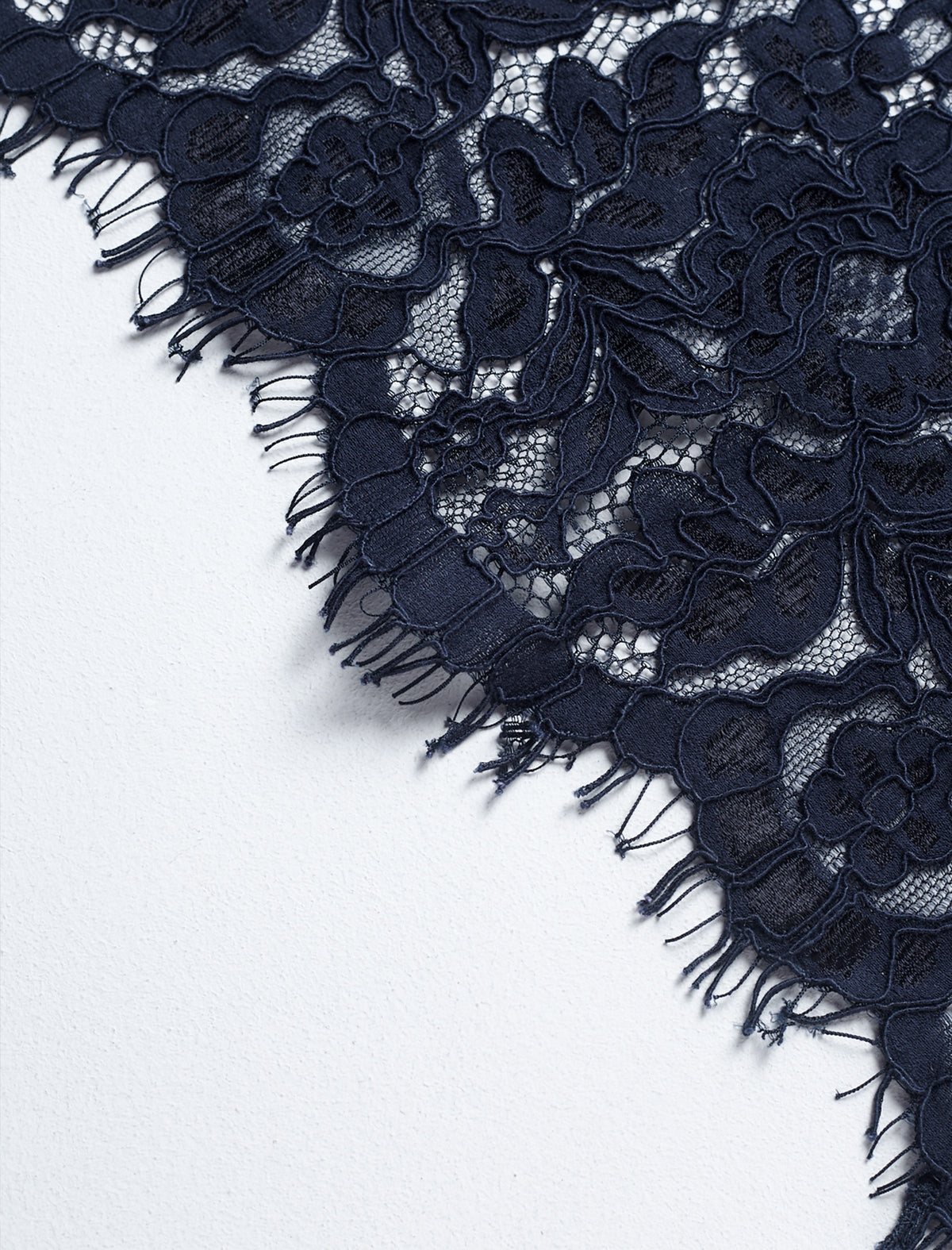 Navy Blue Lace Shirt Dress