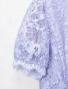 Light Purple Lace V-Neck Maxi Dress