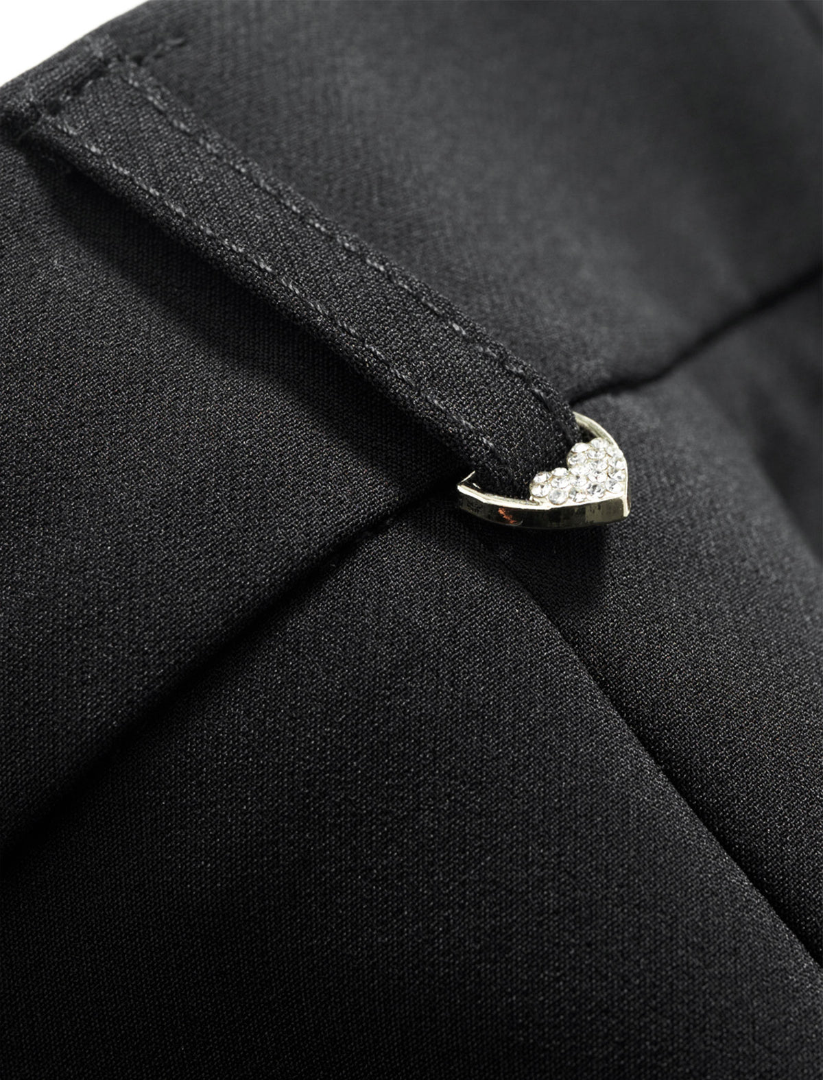 Black Slim Bootcut Close-Fit Ankle-Length Trousers