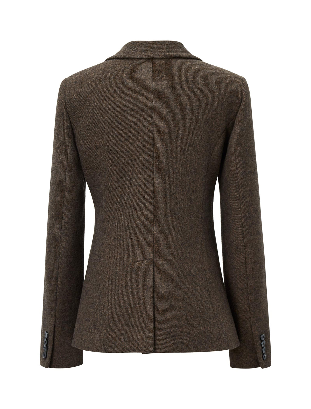Brown Wool-Blend Blazer