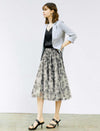 Printed A-Line Skirt