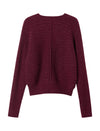 Burgundy Sparkle Knit Cardigan