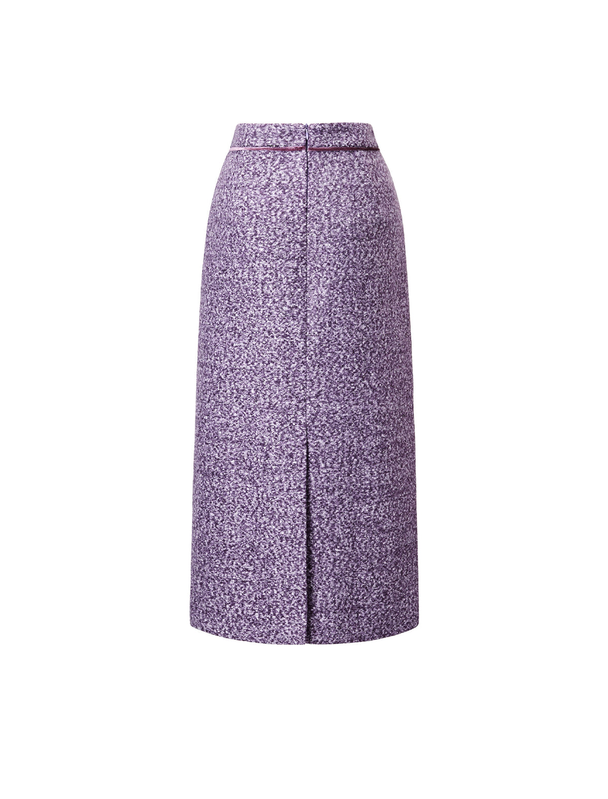 A-Line Mid-Length Textured Midi Skirt