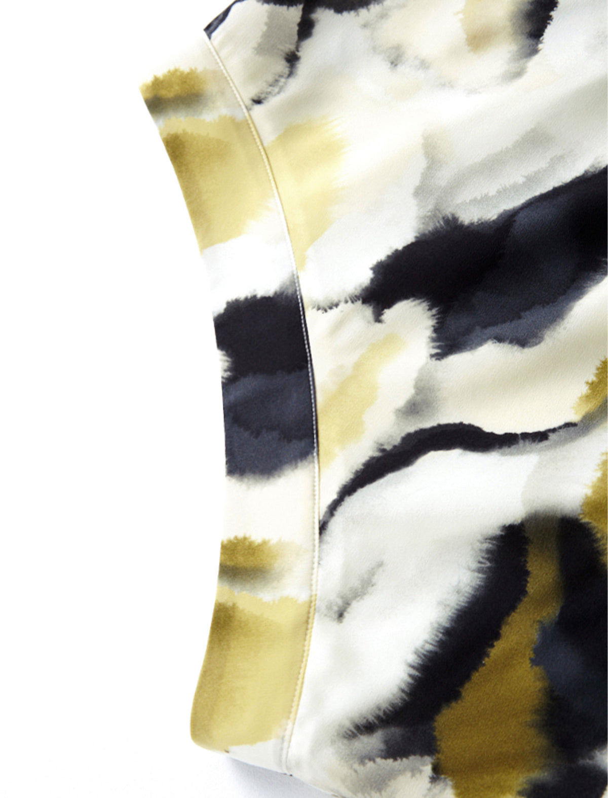 Abstract Print Flared A-Line Midi Skirt