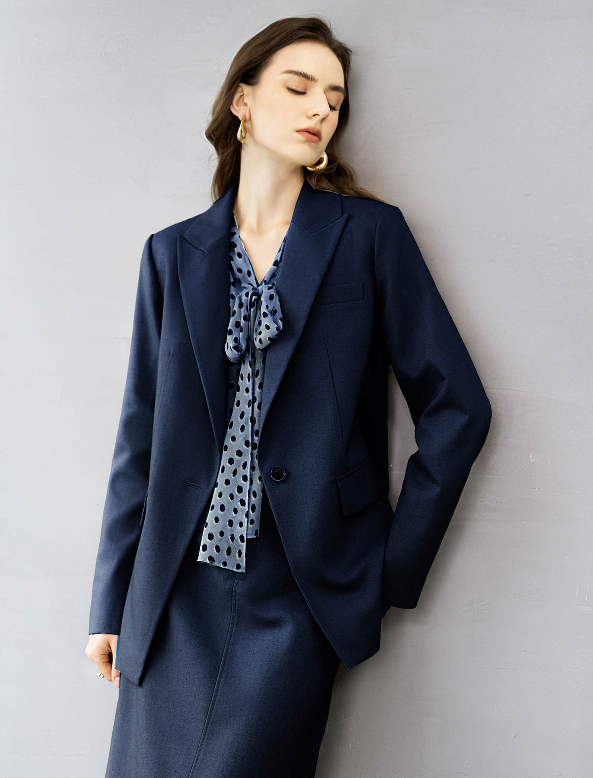 Single Button Tailored Blazer