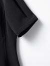 Black Puff Sleeve Midi Dress