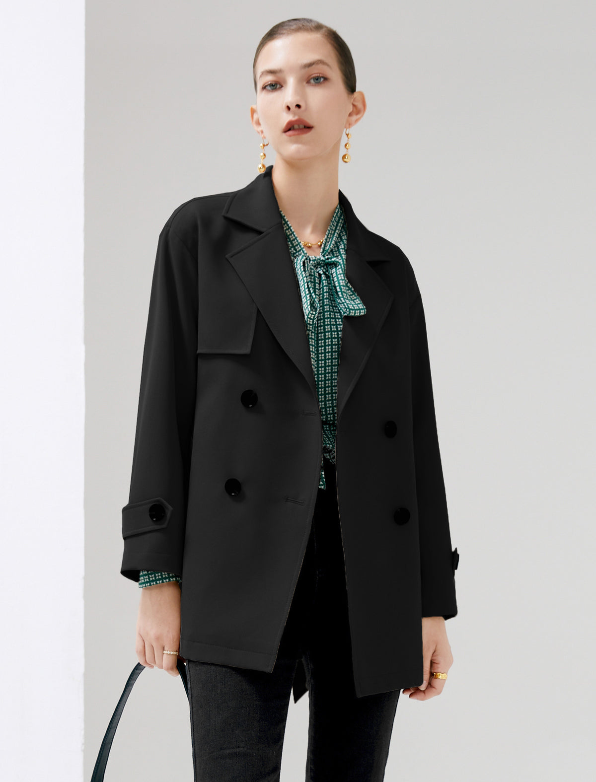 Collared Belted Trench Coat