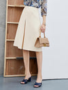 High-Waisted Slit A-Line Skirt