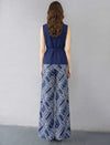 Sleeveless Tailored Vest With Waist Belt
