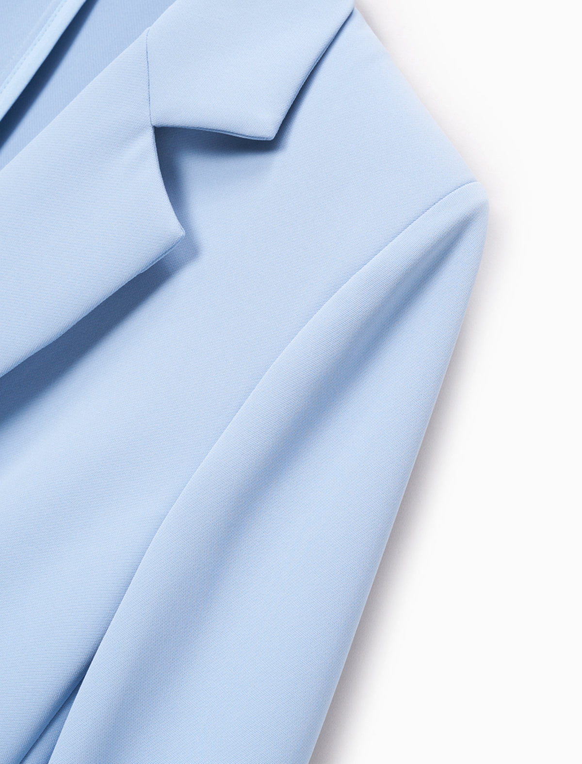 Single Button Ruched Sleeve Blazer