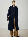Wool-Cashmere Blend Double-Breasted Maxi Coat