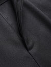 Black High-Waisted Tapered Pants
