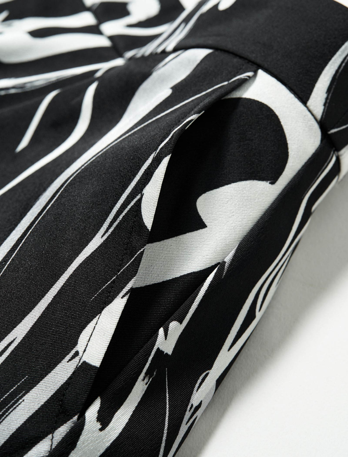 Abstract Print Midi Skirt