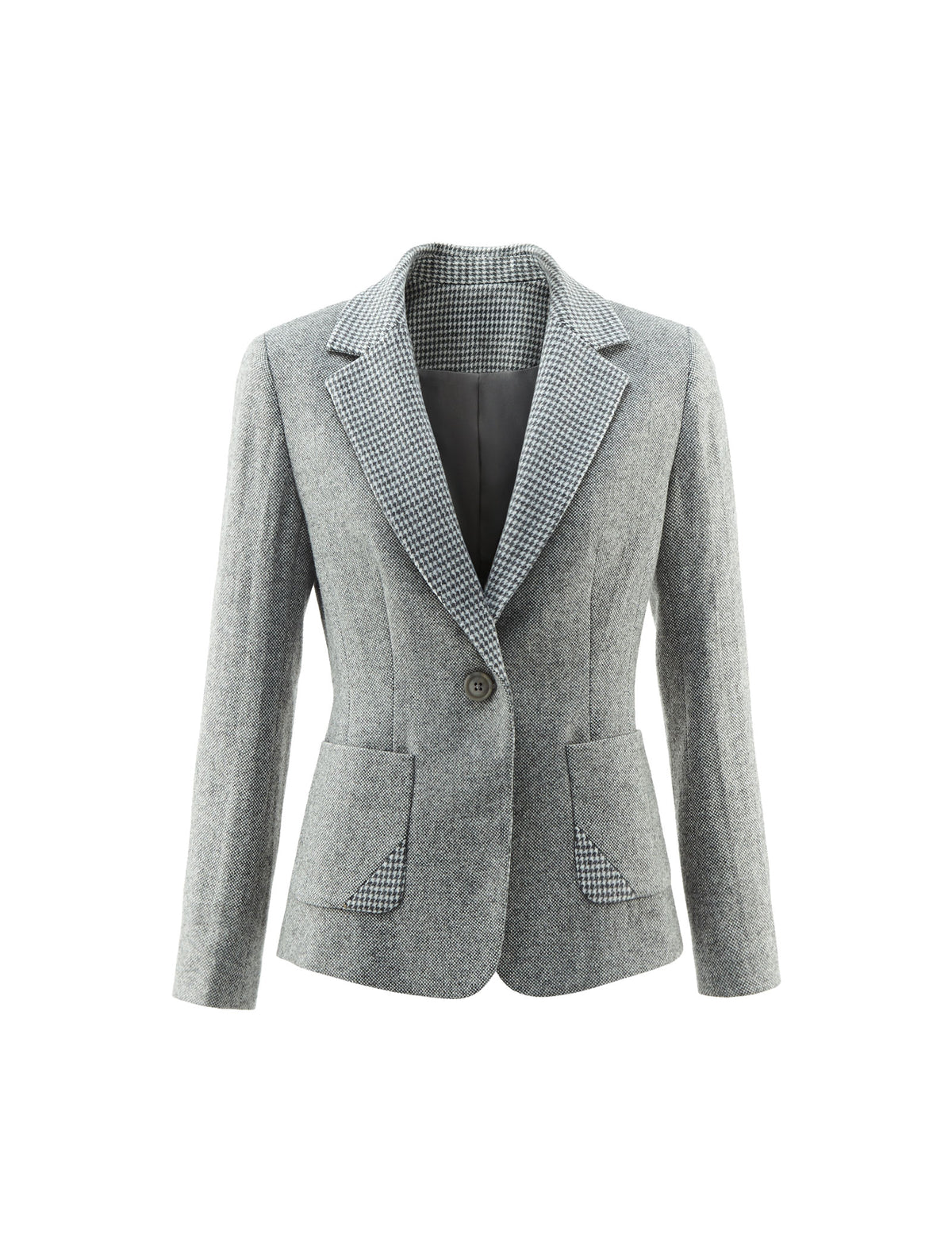 Wool Blend Pocket Blazer