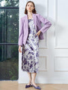 Soft Lavender Single-Breasted Blazer