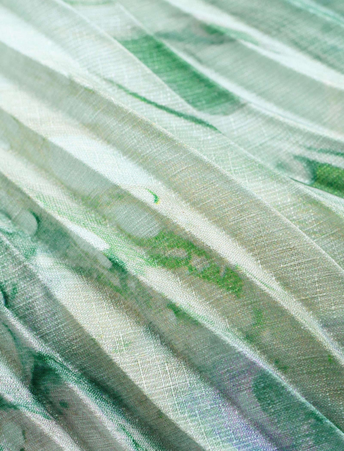 Marble Print Pleated Midi Skirt