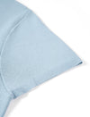 Light Blue Henley Knit Top