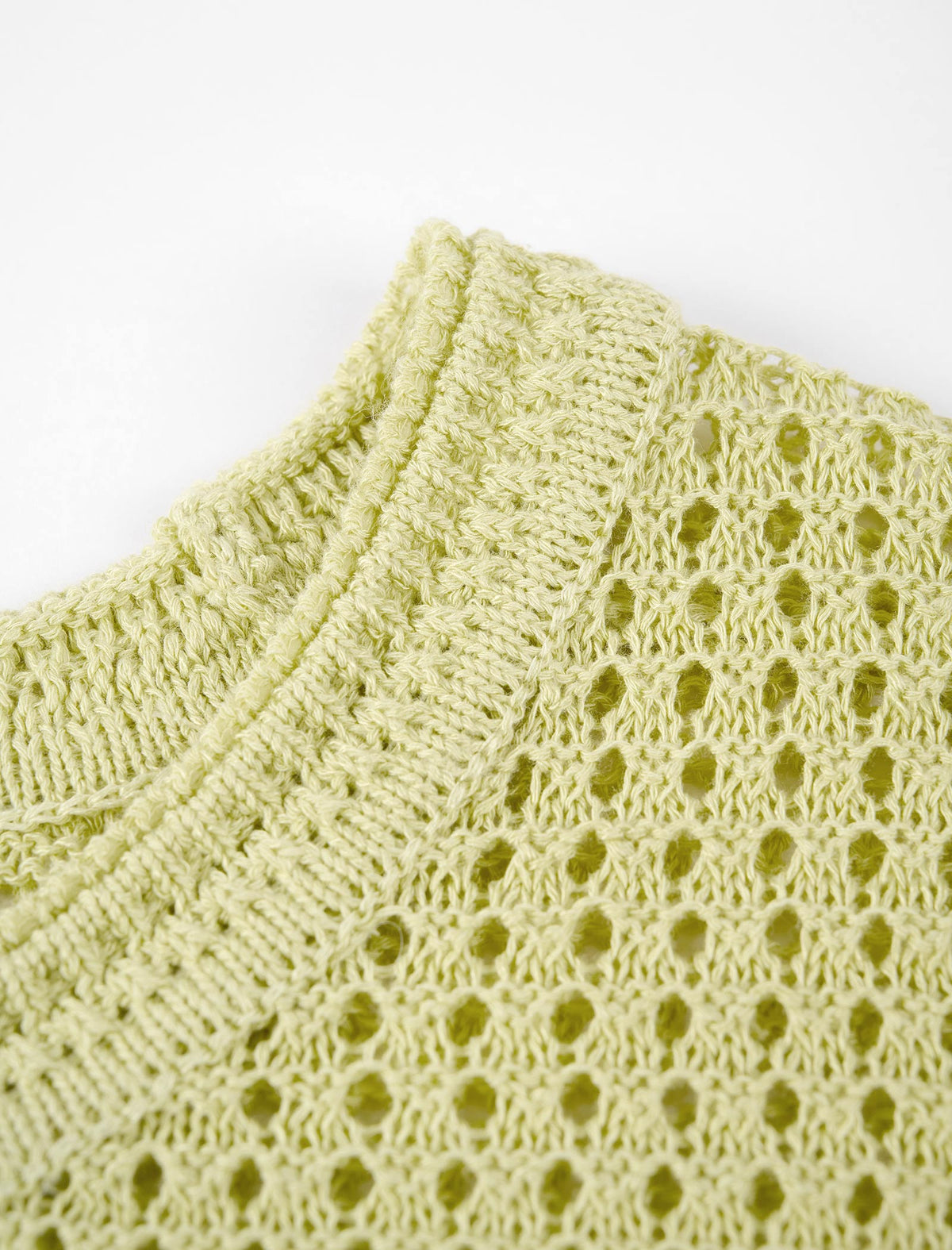 Crochet Short Sleeve Knit Top