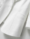 Elegant Three-Quarter Sleeve Blazer