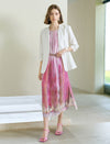 Solid Color Lightweight Collarless Blazer