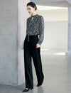 Pure Wool High Waist Wide Leg Pants