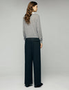 High-Waist Pocket Charm Wide-Leg Pants