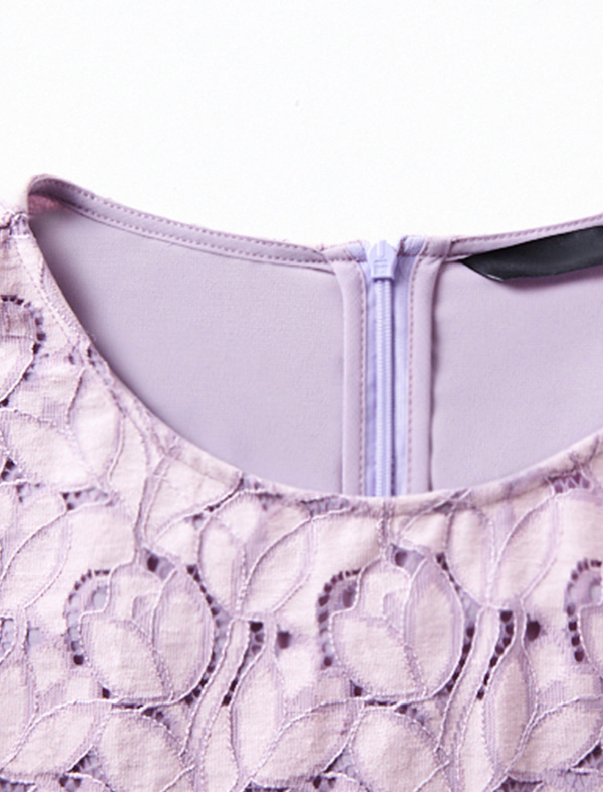 Lilac Lace Mermaid-Hem Dress