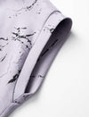 Lilac Marble Print Slit Midi Dress