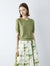 Waffle Round Neck Knit Top