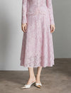 Lace A-Line Midi Skirt