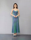 Sleek Draped Slim-Fit Maxi Slip Dress